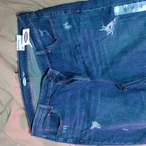 Old navy brand jeans size 18 mid-rise, cuffed NWT